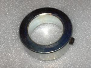 Shaft Collar 1-5/8" ID solid with one set screw, zinc plated steel