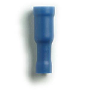 Snap Plugs Female Vinyl Insulated Butted Seam Blue 16-14 AWG .156 Tab Snap Plugs Female Vinyl Insulated Butted Seam Blue 16-14 AWG .156 Tab