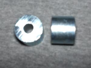 Spacer Steel, 5/8" OD x .60" Long with 1/4" hole, zinc plated.