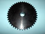 40 B 42 Tooth Sprocket 1" ID with 1/4" keyway and two set screws