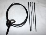 Throttle Cable 60" long with the Small Lever & Hose Clamp 1.5"