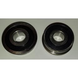 1/2" x 1-3/8" x .437" Low Speed Flange Ball Bearing Steel Seals both sides Acor 12138