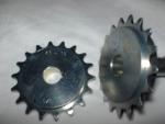 410 B 18 Tooth Sprocket with 5/8" ID two set screws and 3/16" keyway