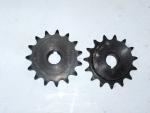 Sprocket 40 B 15 Tooth 5/8" ID HT with a 3/16 Keyway and two set screws.