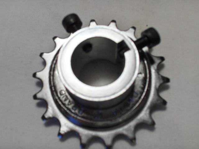 1” ID x .9" wide, 2 set screws, 1/4" keyway Freewheel Sprocket Adaptor Pedicab Rickshaw
