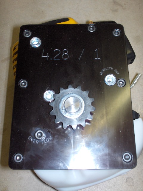 4.28 to 1 Reduction gearbox with 78 mm Clutch drum for 76 mm clutched engines