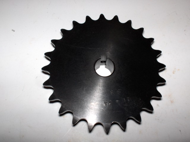Sprocket 41 B 24 tooth 5/8" ID 3/16" keyway 2 set screws # 41B24HF-010