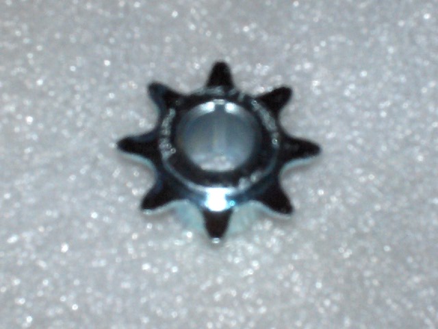 Z72 B 08 Tooth Sprocket 1/2" ID, 1/8" keyway NO Set Screw