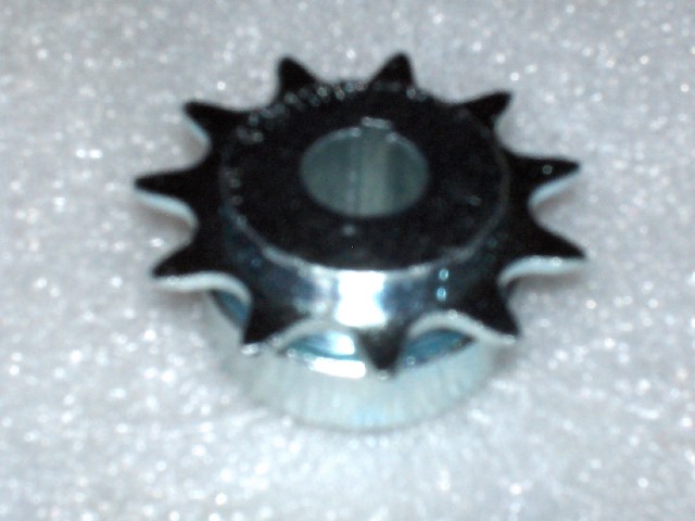 Z72 B 11 Tooth Sprocket 1/2" ID two set screws and 1/8" keyway