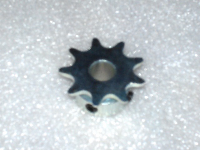 410 B 09 Tooth Sprocket 12mm ID two set screws No keyway
