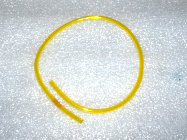Fuel Line 1/8" ID Yellow / Clear about 17" long