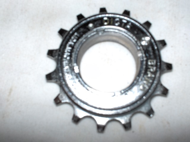 15 Tooth 1/2" x 3/32" Freewheel Sprocket 30mm x 1.0 Flip Flop Dicta Brand