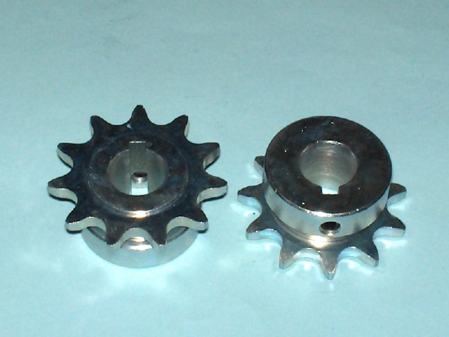 415 B 11 Tooth Sprocket 5/8" ID with a 3/16" key way, two set screws