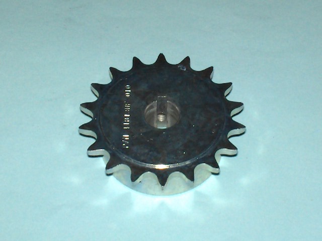 415 B 18 Tooth Sprocket 5/8" ID with a 3/16" key way, two set screws