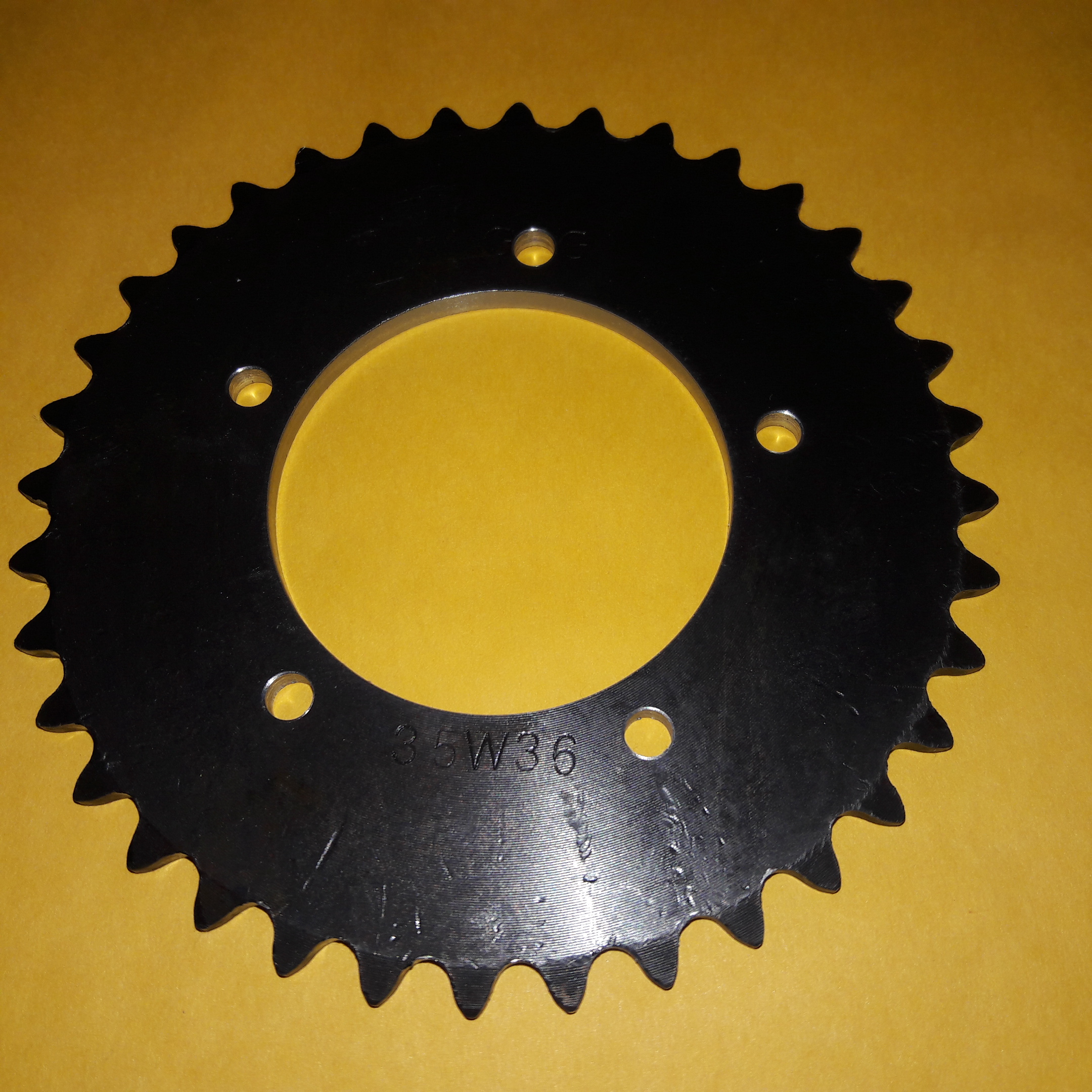 Sprocket 35 A 36 Tooth Machined for Left or Right hand flanged Freewheels