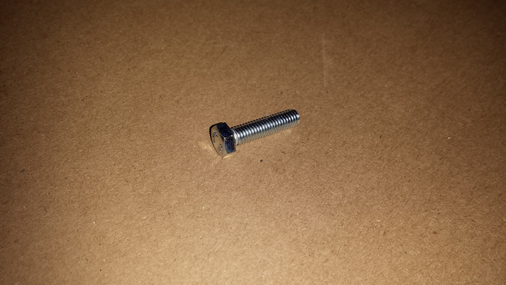 5mm x  .80 x 20mm long Hex Head Bolt Zinc Plated