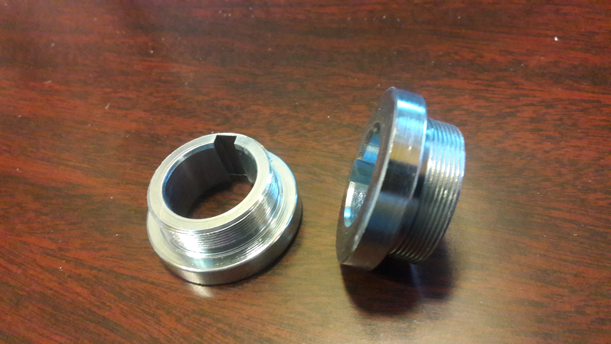 1” ID x .75" wide, No set screws, 1/4" keyway Freewheel Sprocket Adaptor 1.73" Flange OD Pedicab Rickshaw