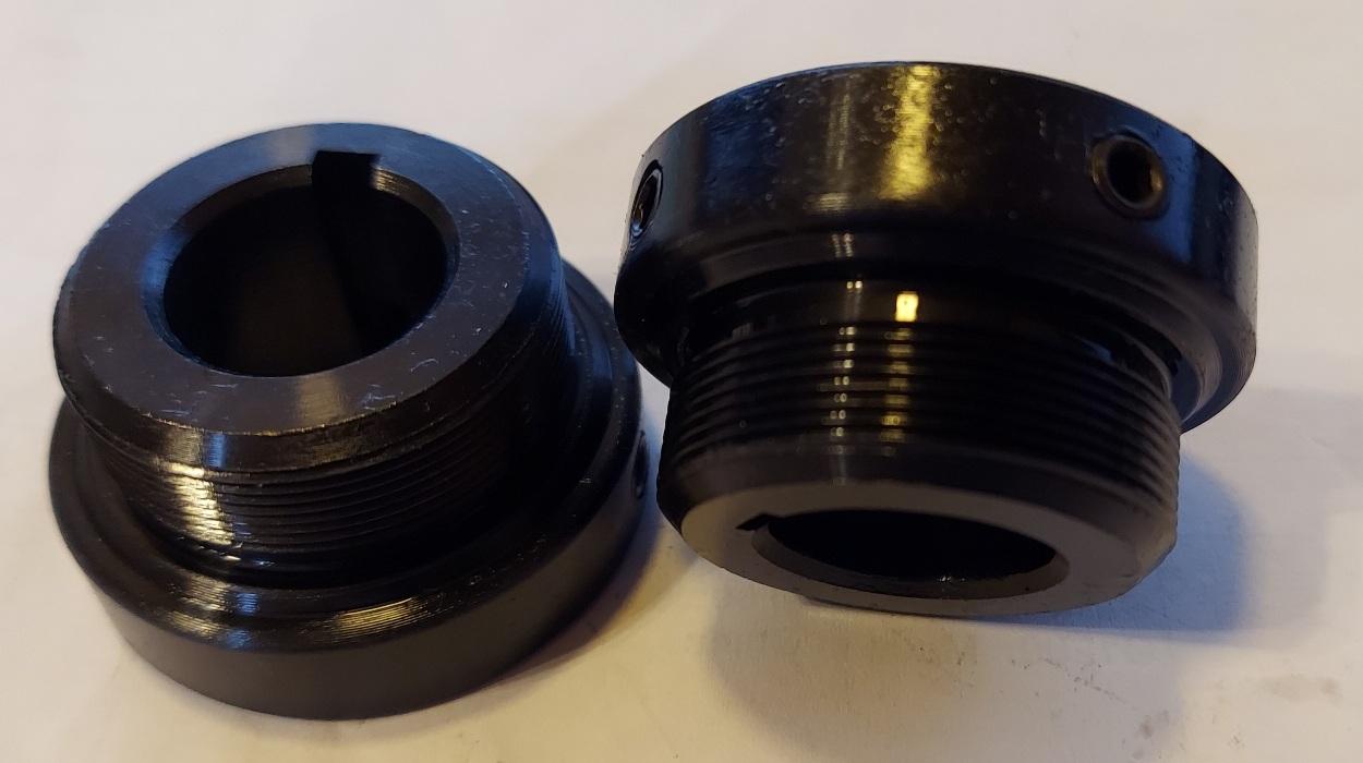 3/4” ID x .95" wide, 2 set screws, 3/16" keyway Freewheel Sprocket Adaptor 1.73" Flange OD