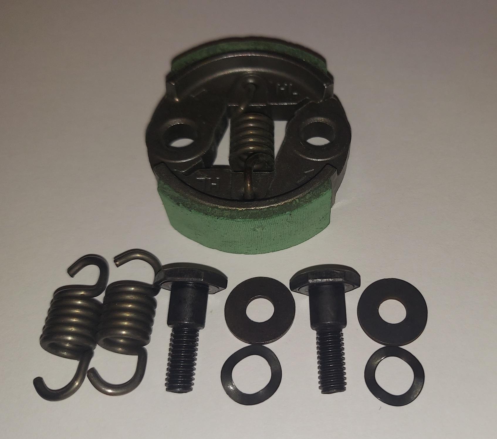 Fits Honda GX25 Clutch Rotor 52mm OD Two Shoes & three Springs, Bolts, washers
