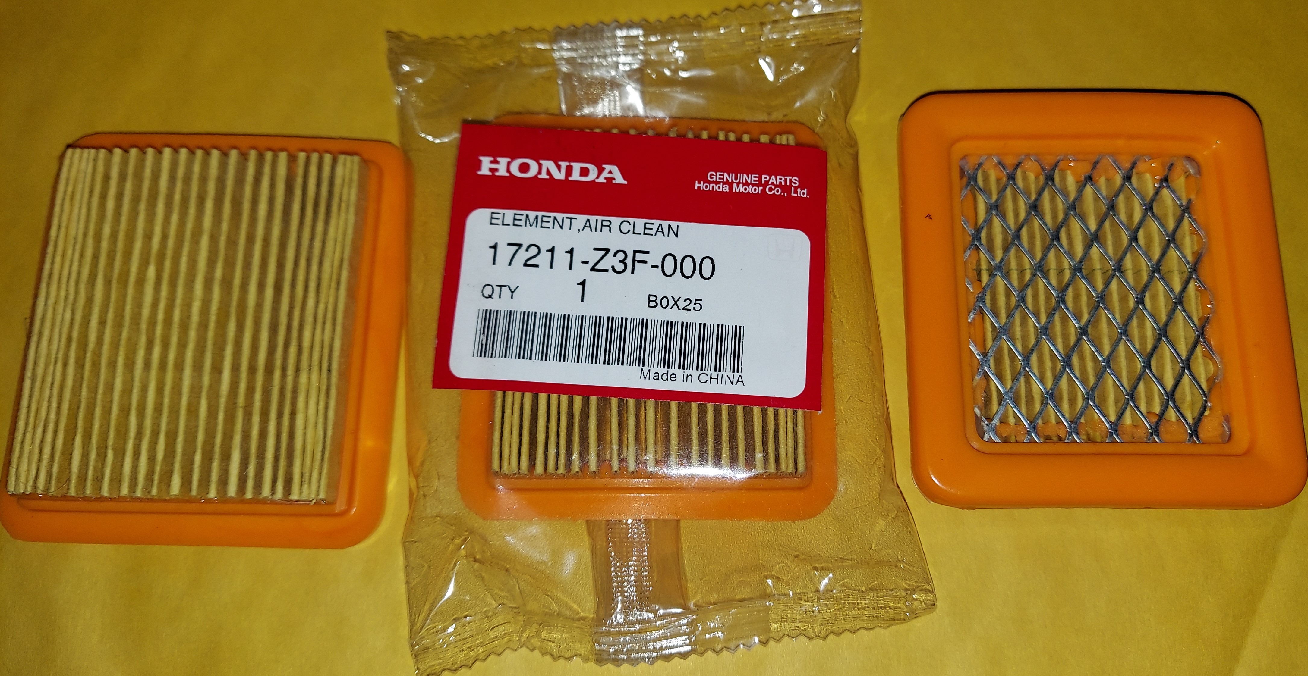 Honda GX50 Element, Air Filter 17211-Z3F-000