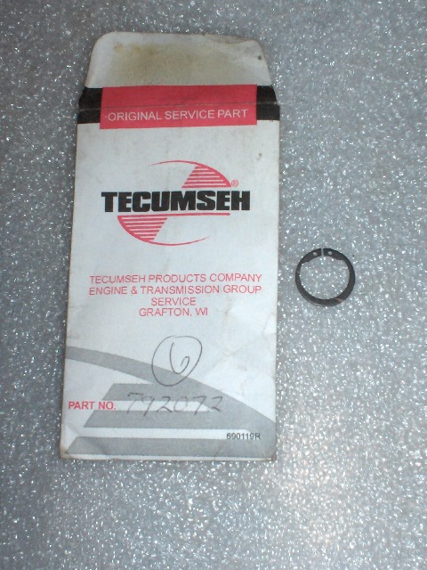 Hydro Snap Ring, Shaft # 792-072 Tecumseh