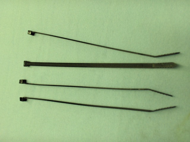 Nylon Cable Throttle Ties 8" long Black