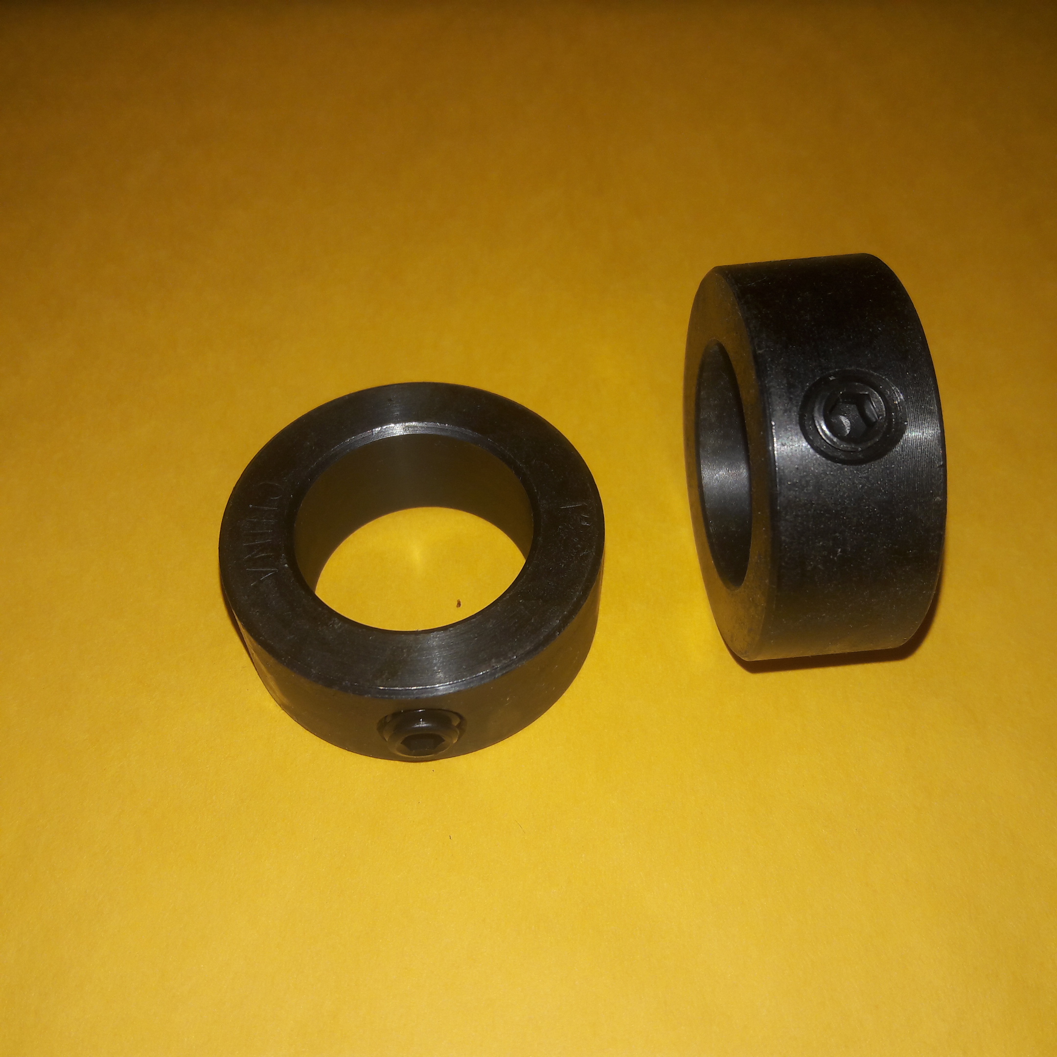 1" ID Steel Shaft Collar with set screw Black Oxide - Cyclone, Pedicab