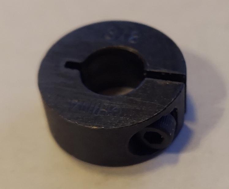 Shaft Collar 3/8" ID Single Split Steel Black Oxide