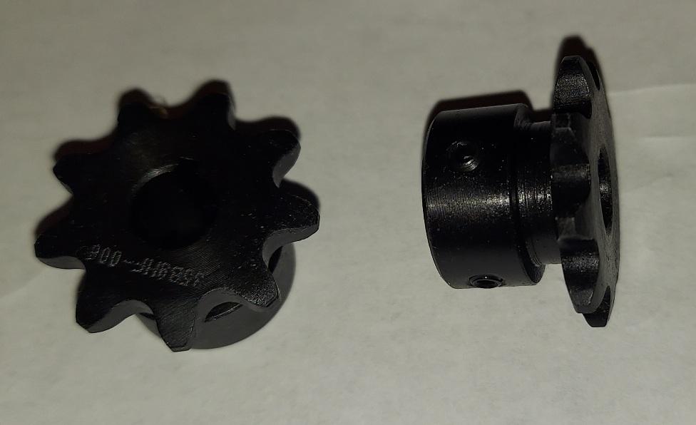 35 B 9 Tooth 3/8" ID, two set screws & keyway