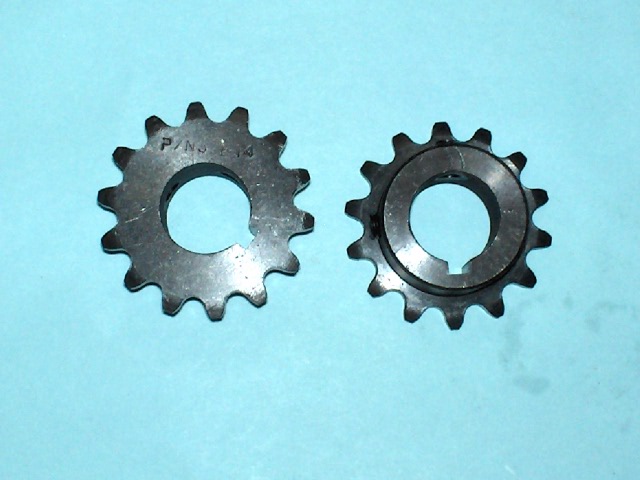 Sprocket 35 B 14 Tooth 3/4" ID with a 3/16" keyway two set screws