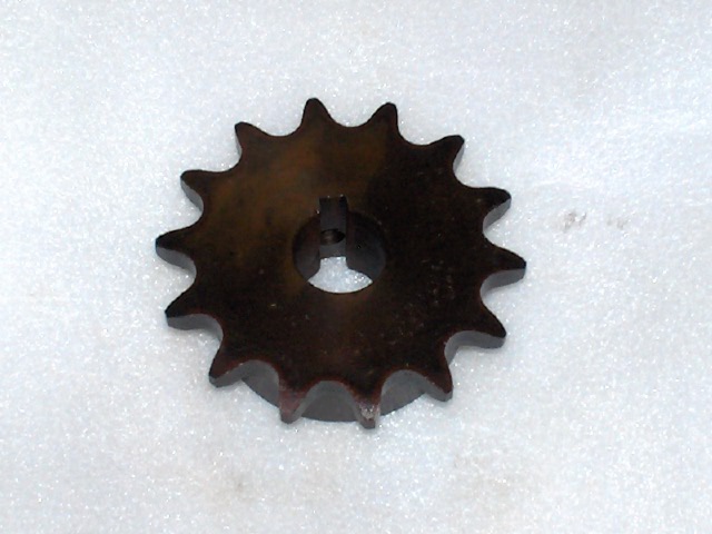 41 B 14 Tooth Sprocket 3/4" ID, has 3/16" keyway with two set screws
