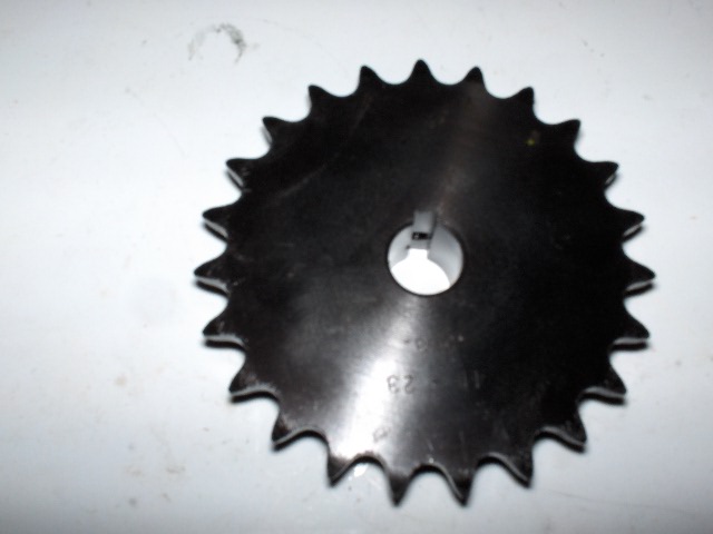 Sprocket 41 B 23 tooth 5/8" ID 3/16" key way 2 set screws