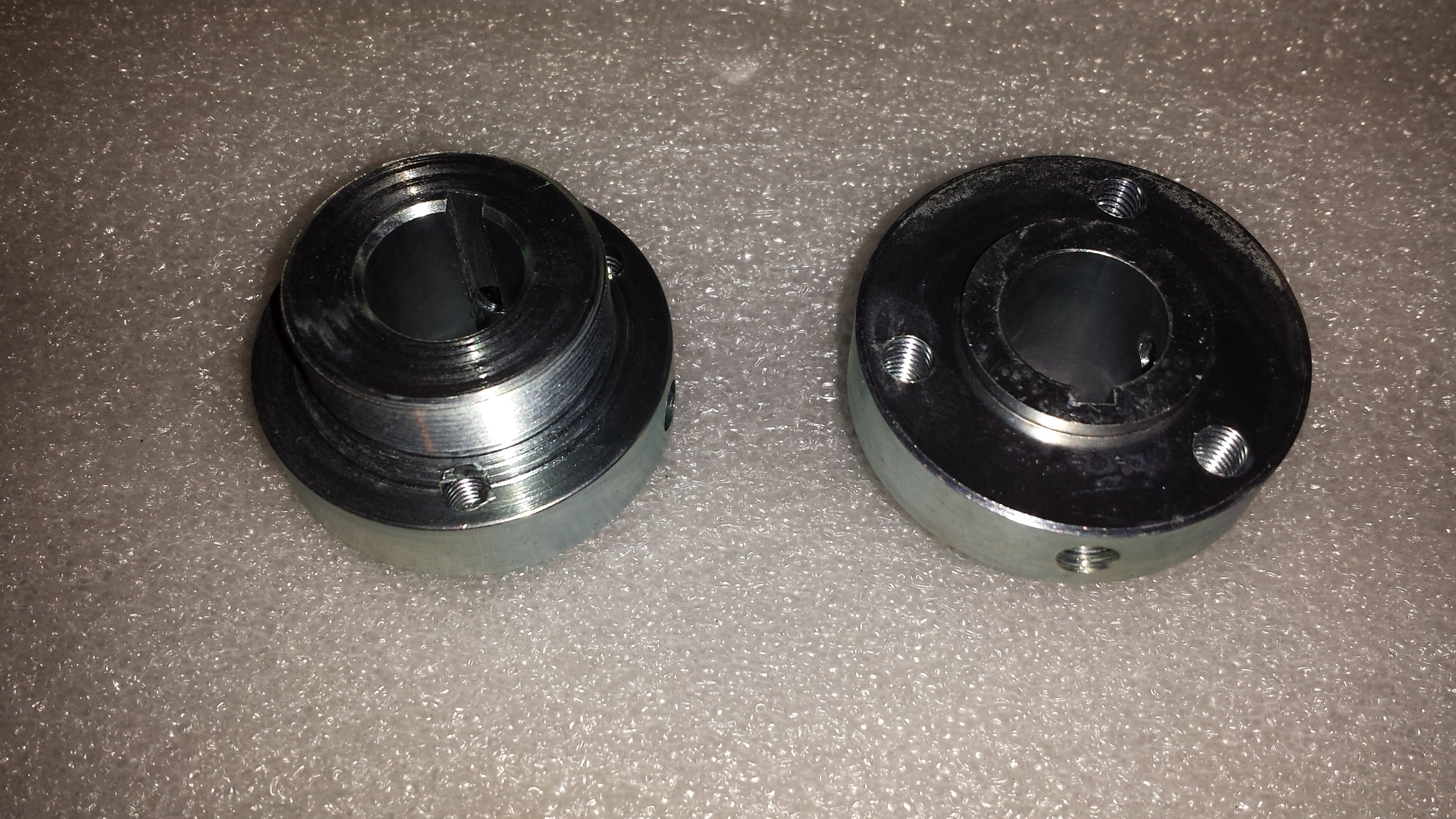Disc Brake Rotor and Freewheel 17 mm ID with 4 mm keyway and two set screws