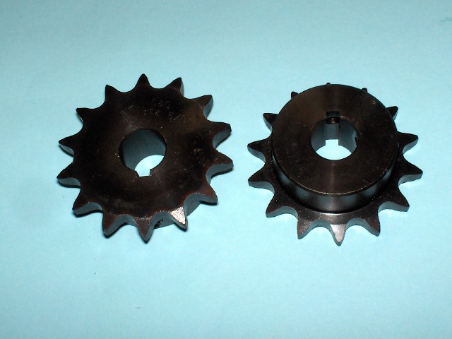 Sprocket 40 B 14 Tooth 5/8" ID with key way & 2 SS
