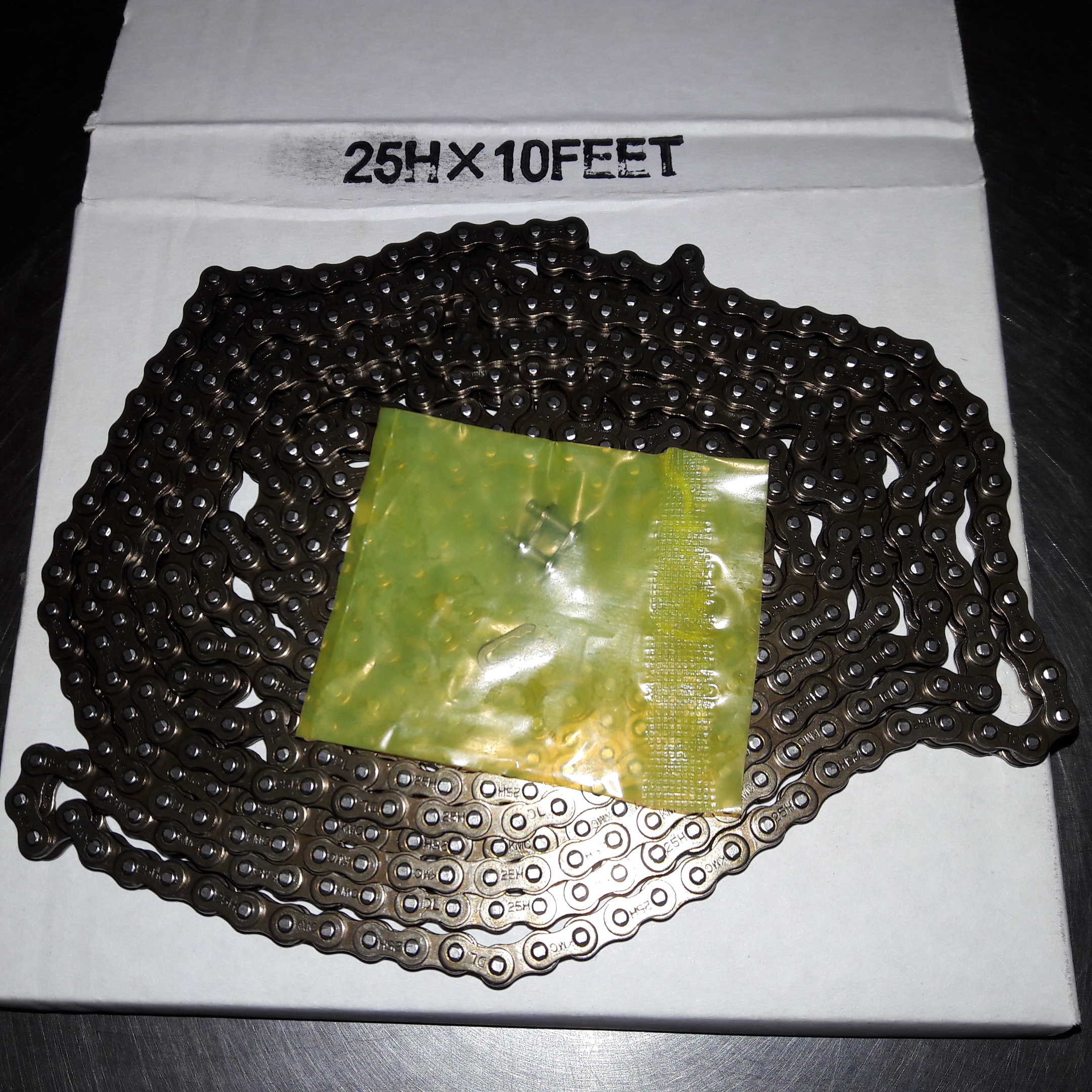 # 25 HD roller chain 10 ft box