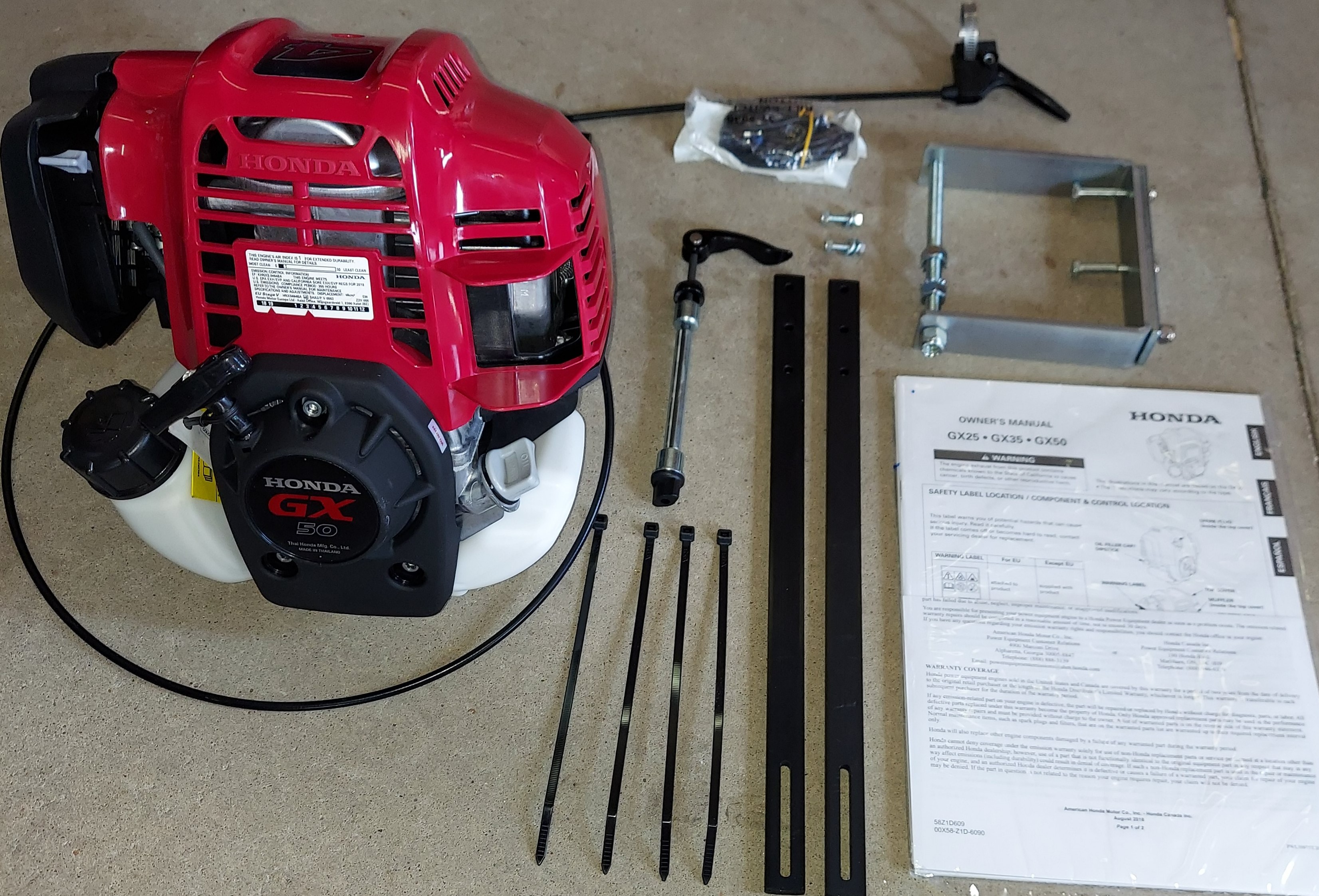 FDR-494-1-1/8" Honda GX50 49.4 cc 2.0 HP Four Cycle Engine Kit