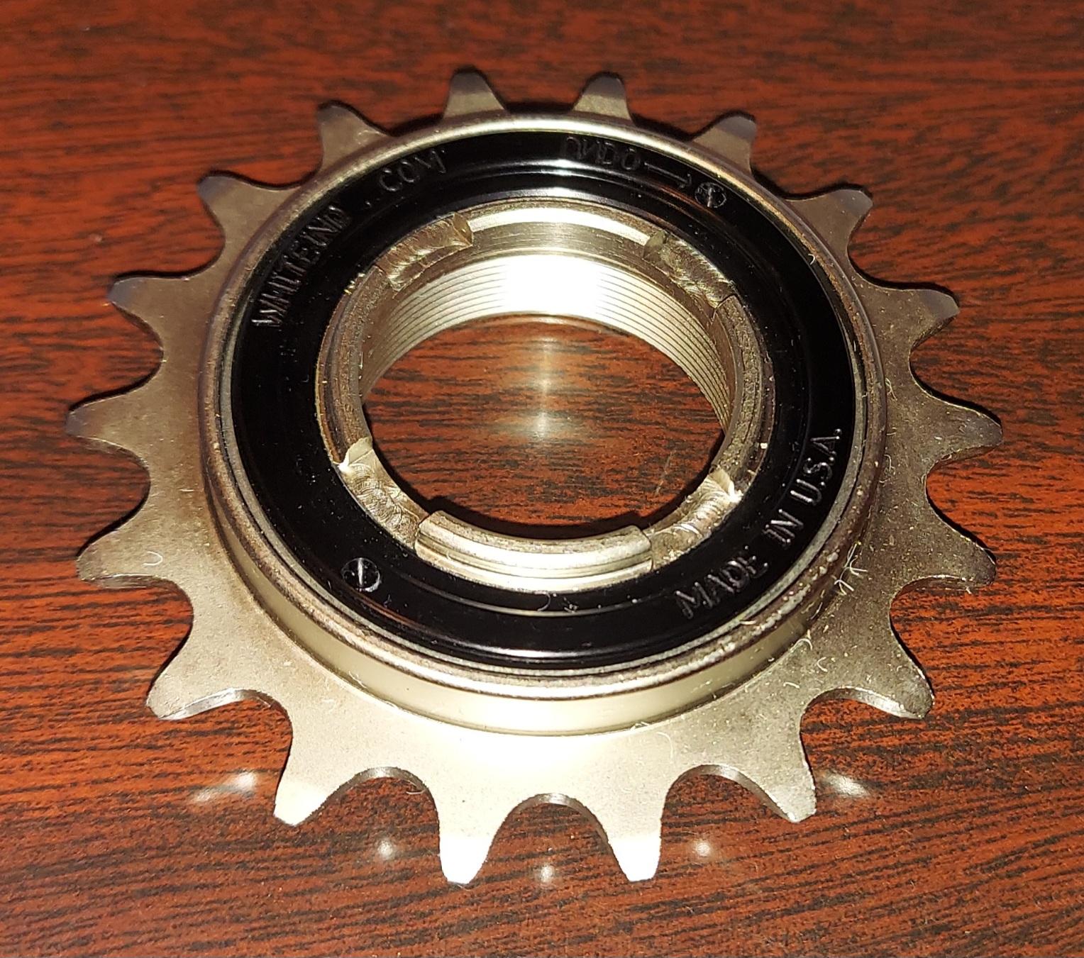 18 tooth Trials Freewheel Sprocket White Industries 6 pawls & 72 Points of engagement