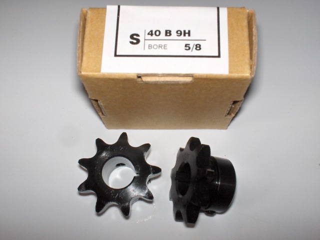 Sprocket 40 B 9 Tooth 5/8" ID HT