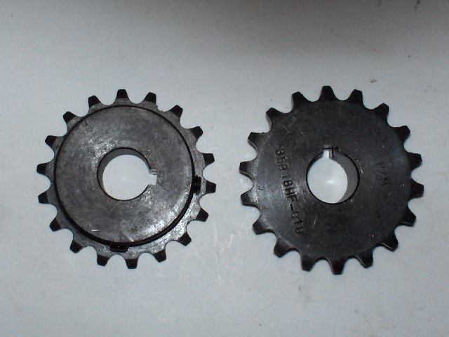 Sprocket 35 B 18 Tooth 5/8" ID with a 3/16" keyway two set screws