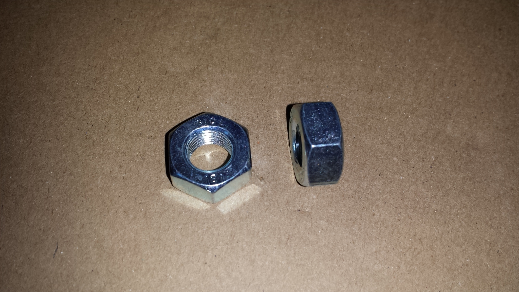 10mm x 1.0  Hex nut Zinc Plated