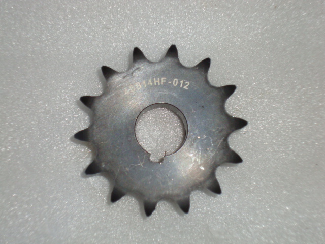 40 B 14 T 3/4" ID with a 3/16 Keyway and two Set Screws.