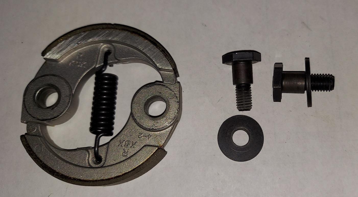 Solo 76mm Clutch Rotor for 154, 142 two cycle engines & TWO Bolt & TWO washer set