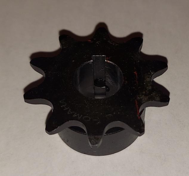 410 B 10 tooth Sprocket 15 mm ID with 4 mm keyway & two set screws