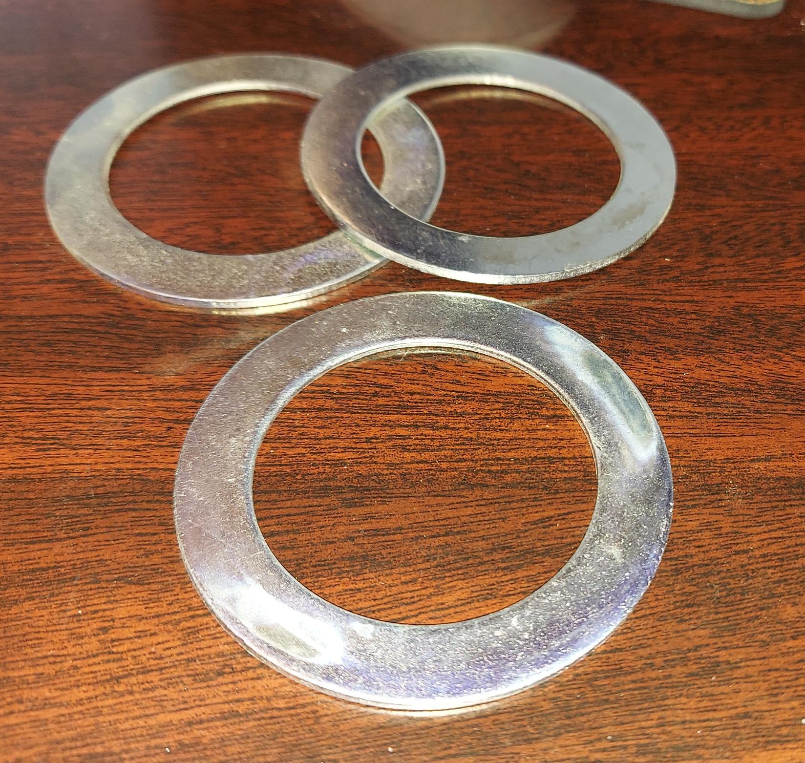 2-1/4" ID x 3-1/4" OD x .068 - .082  or 14 GA. Machinery Bushing, Zinc