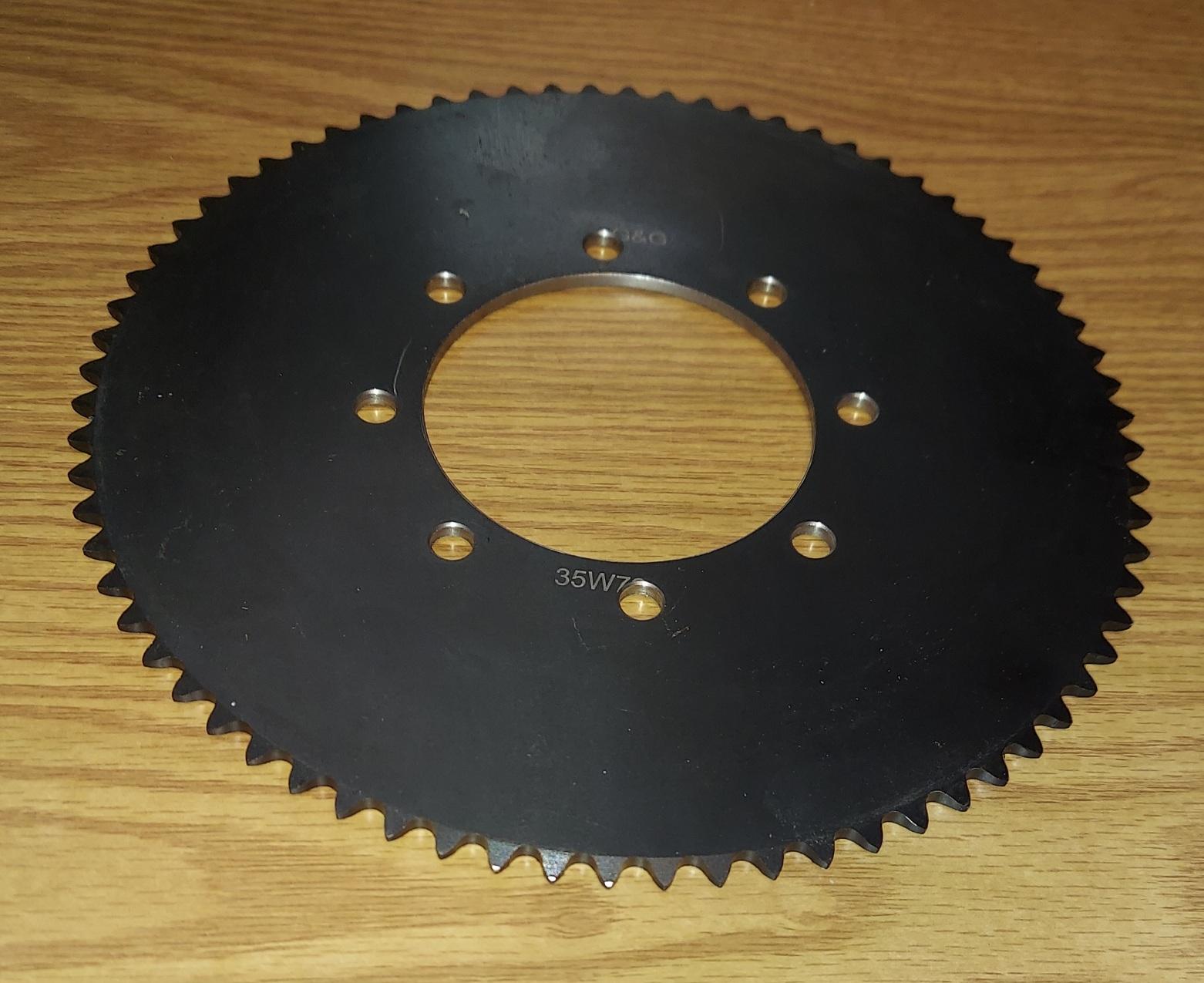 35 A 72 Tooth 8 HOLE Sprocket Peerless H 110-001 Series Differential