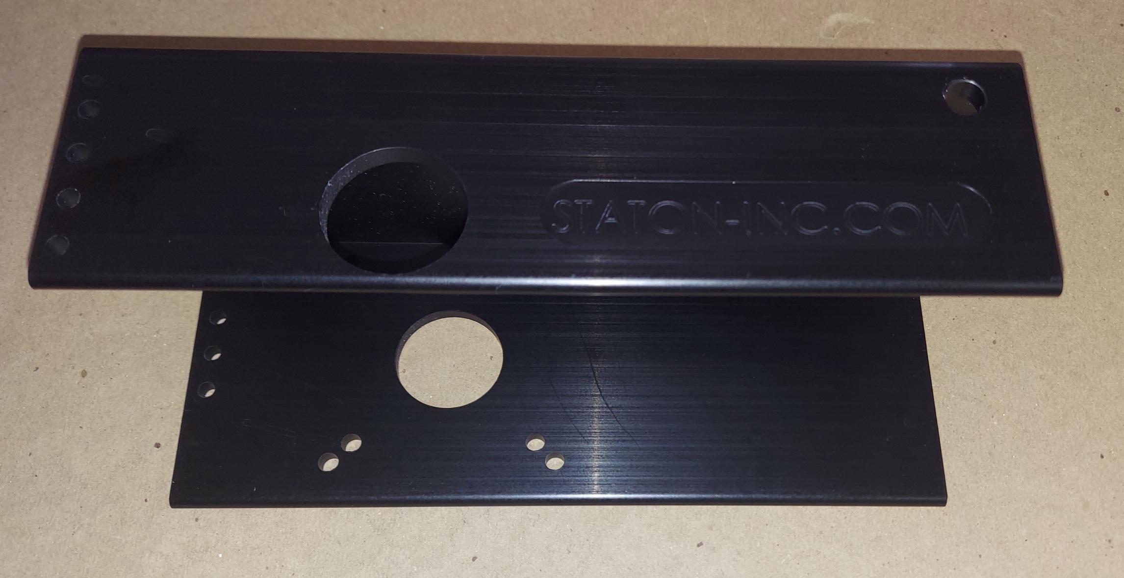 Friction Drive Rear Mount CNC machined Channel Black Anodized