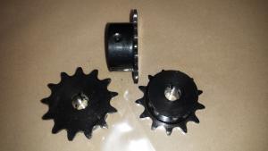 #43 or 410 B 13 Tooth Sprocket 1/2" ID, 1/8" keyway, two set screws, Black Oxide