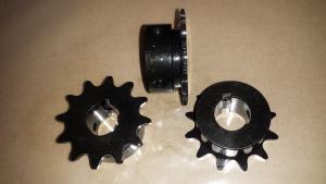 #43 or 410 B 12 Tooth Sprocket 3/4" ID, 3/16" keyway, two set screws, Black Oxide