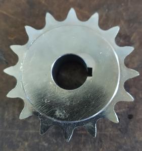 415 B 16 Tooth Sprocket 3/4" ID with a 3/16" key way, two set screws.