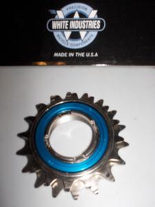 16 - 18 Tooth Freewheel Sprocket Blue Dual ENO Sealed Cartridge White Industries